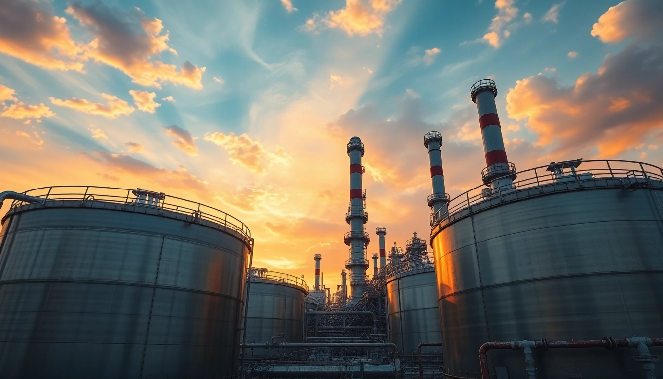 Visit refineries to witness large oil processing facilities with intricate designs and heavy machinery.