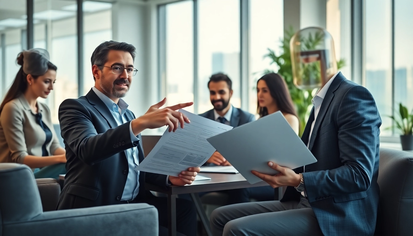 Engaging debt collection uk process highlighted by financial professionals collaborating in an office environment.