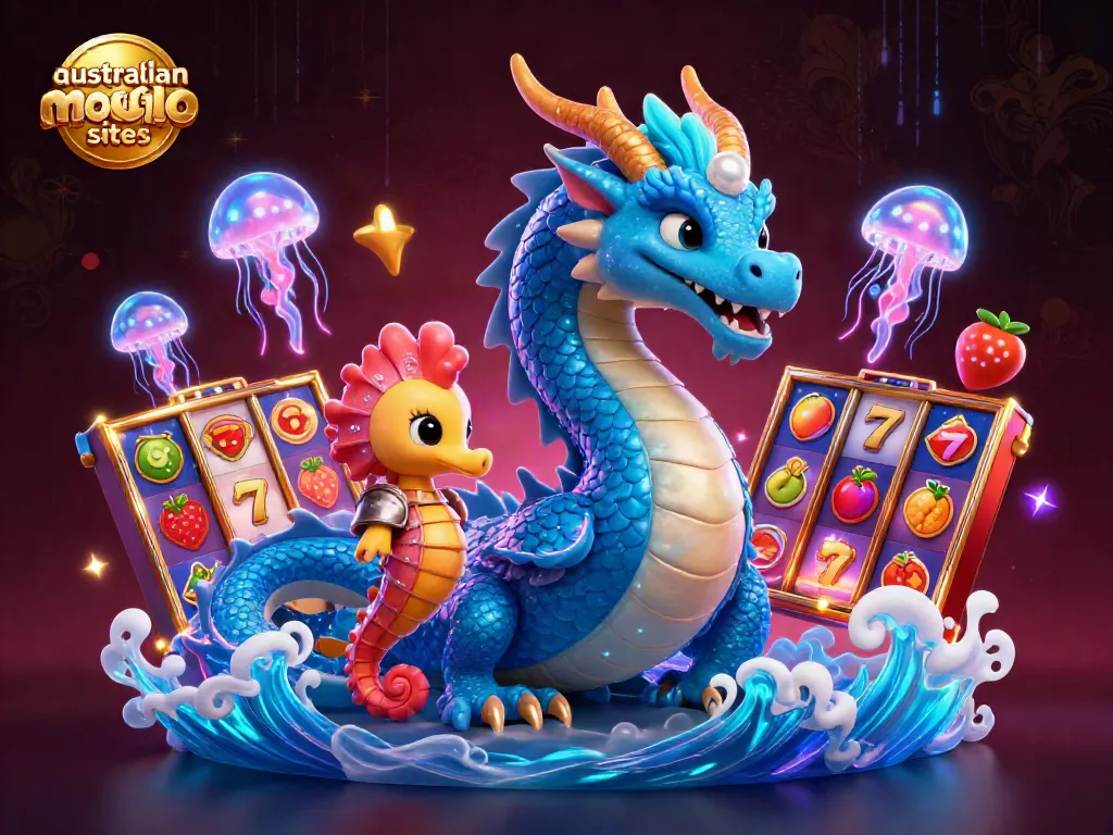 Experience thrilling moments at australian mobile casino sites with enchanting characters and vibrant casino elements.