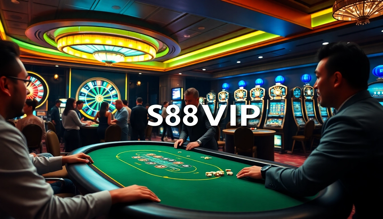 Players winning big at an S88VIP table in a luxurious casino environment.