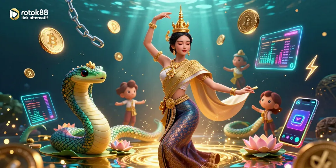 Experience winning strategies at rokok88 link alternatif with vibrant 3D casino illustration showcasing unique gaming elements.