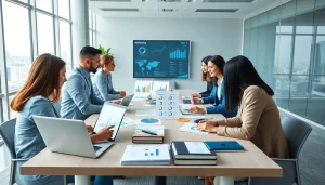 Enhance digital marketing with strategies from c168me.com in a collaborative office setting.