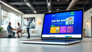 Posting a free job post to attract ideal candidates in a modern office setting.