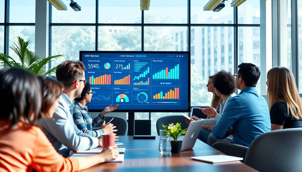 Enhancing seo services through a strategic digital marketing session.