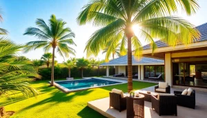 Villa property management showcasing a beautiful Phuket villa with pool and tropical garden.