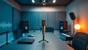 MV 88 microphone showcased in a professional recording studio, emphasizing innovation and quality audio solutions.
