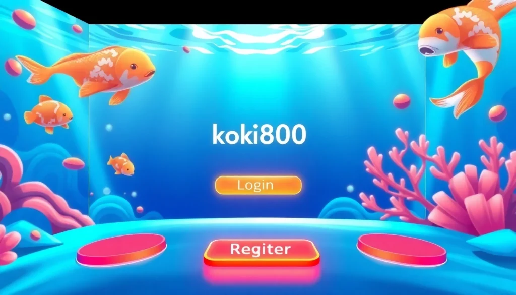 Mengakses koi800 login game dengan layar login yang menarik dan grafis yang menggugah selera.