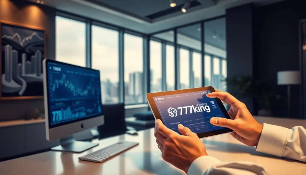 High-tech financial dashboard with 79king branding representing innovative digital investments in 2025