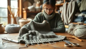 Showcase handcrafted garments from https://www.ound-ound.com, highlighting artisan craftsmanship in natural materials.