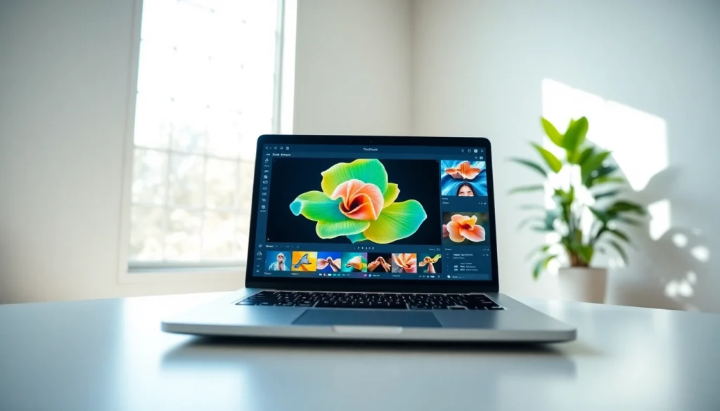 AI-generated images on nano banana pro software in a modern workspace