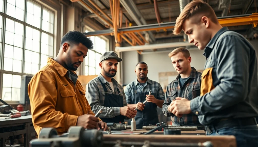Apprentices in a Wyoming Electrical Apprenticeship program engaging in hands-on training.
