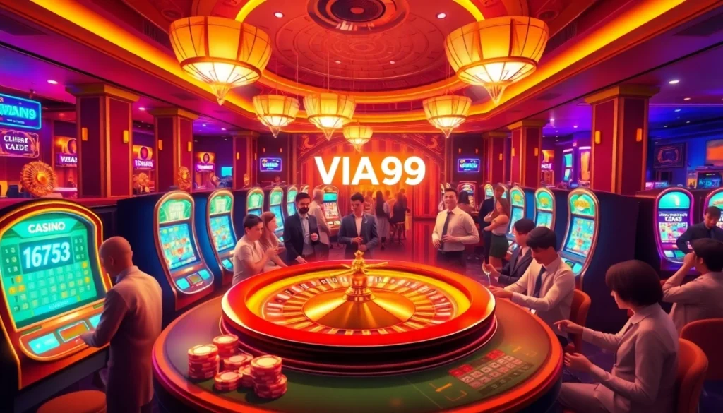 Players engage with exciting games at VUA99, showcasing a vibrant online gambling hub.