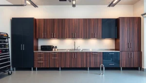 Organize your garage with stylish garage cabinets featuring sleek designs and durable finishes.