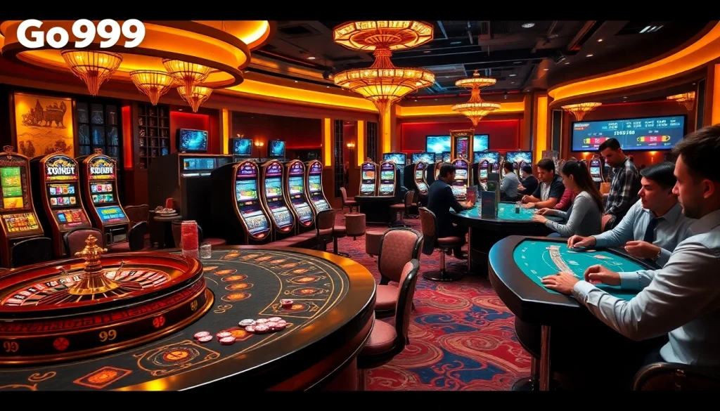Experience the excitement of gambling at Go99 casino with vibrant tables and thrilling games.