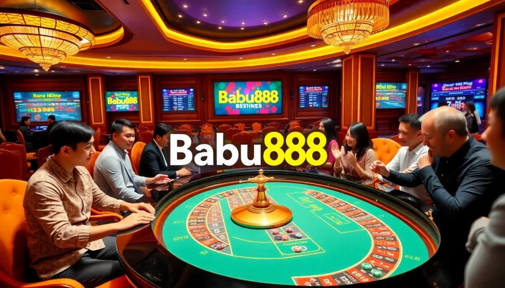 Experience the thrill of live gaming at Babu88 with vibrant casino action and engaging players.
