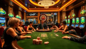 Experience the thrill of high-stakes poker at https://s8net.com/ with vibrant chips and roulette excitement.
