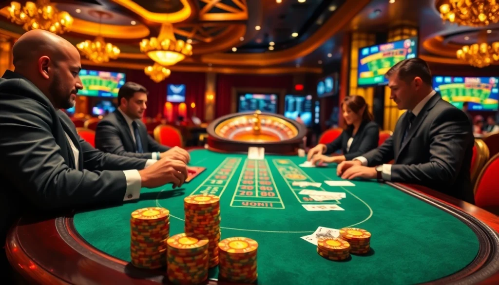 Experience the thrill of 79king with professional gamblers at luxury casino tables.