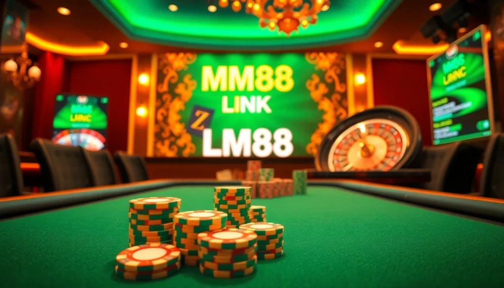 Experience thrilling gameplay at MM88 LINK with vibrant casino elements and an exciting atmosphere.