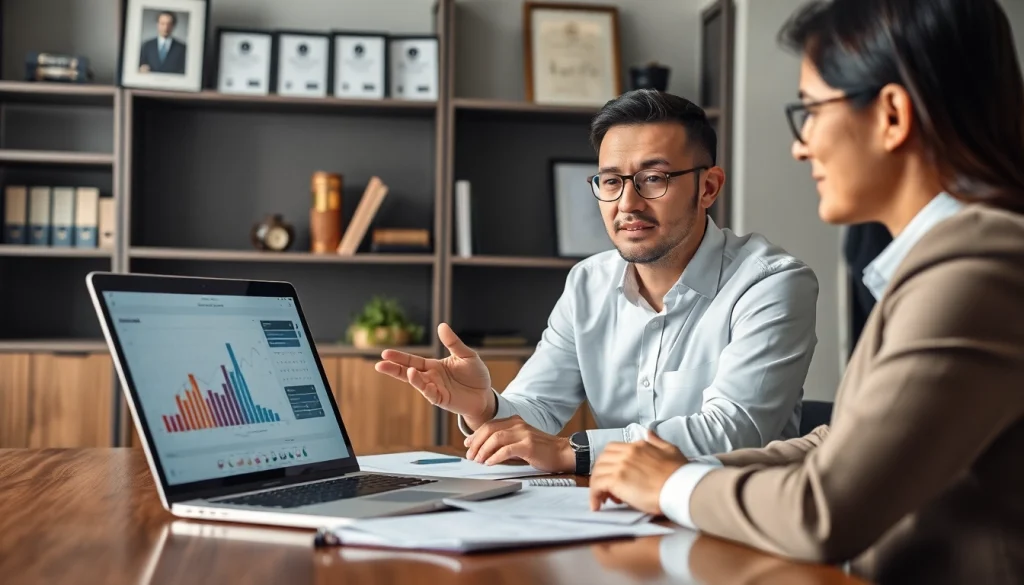 신용카드 현금화 관련 정보 상담하는 금융 전문가와 고객의 모습