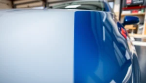 Ceramic coating Chattanooga enhances car shine with professional detailing service, showcasing a gleaming finish.