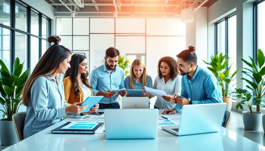 Engaging session with business automation experts near me in a modern office, showcasing teamwork.