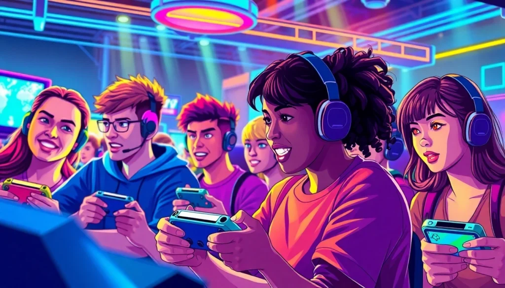 ผู้เล่นเมก้า เกมเข้าร่วมในฉากแข่งขันที่น่าตื่นเต้น