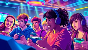 ผู้เล่นเมก้า เกมเข้าร่วมในฉากแข่งขันที่น่าตื่นเต้น