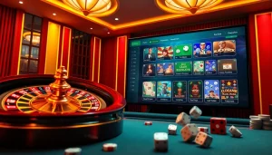 Experience Nhà cái QQ88 with vibrant casino action including roulette, poker chips, and gaming excitement.