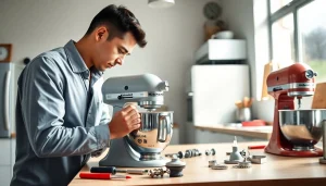 Efficient kitchenaid appliance repair ottawa showcasing a technician in action.