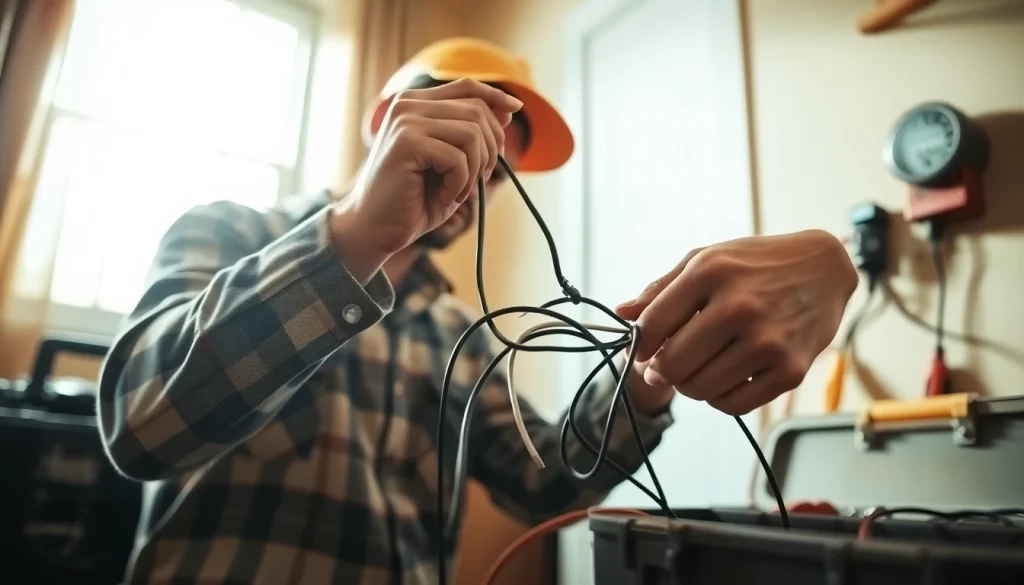 Demonstrating the Wyoming Electrical Apprenticeship by wiring a home installation.