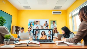 DMM英会話 どんな感じ - 多様な講師と学生が参加する、魅力的なオンライン英語レッスンの場面。