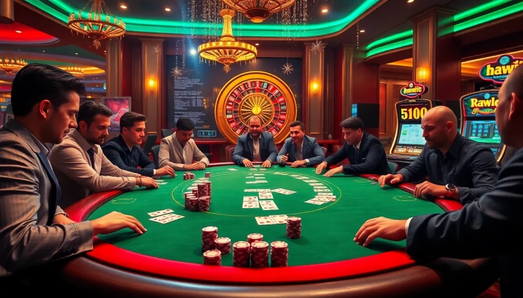 Experience the excitement of gambling at hay.win, featuring a vibrant poker table setup.