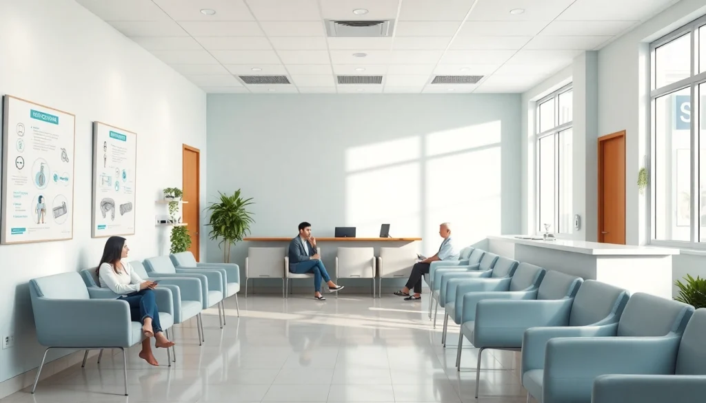 現代的な医療クリニックで、歓迎的な雰囲気と専門的なケアを示す包茎手術のおすすめ。