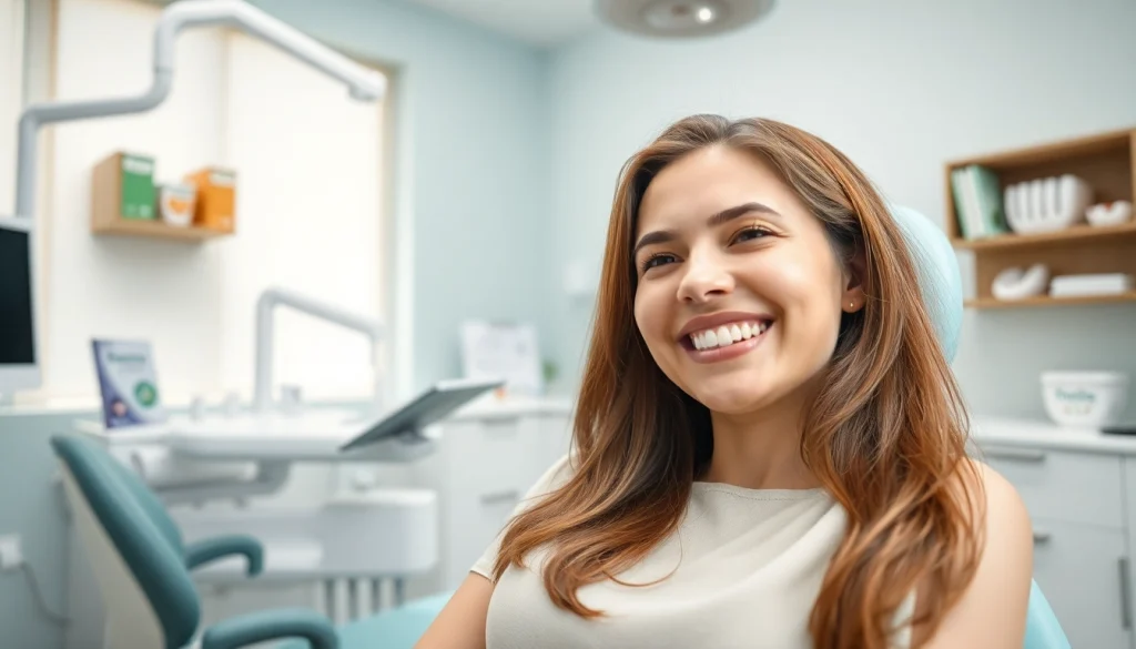 スマイルモア矯正 口コミ shared by a dentist with a smiling patient in a bright dental office.