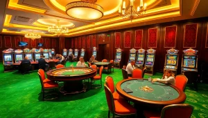 Rayakan kemenangan Datuk di kasino mewah yang penuh dengan permainan berwarna-warni dan kegembiraan.