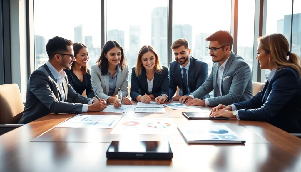 Engage in competitive intelligence for sales through a vibrant team meeting in a modern office.