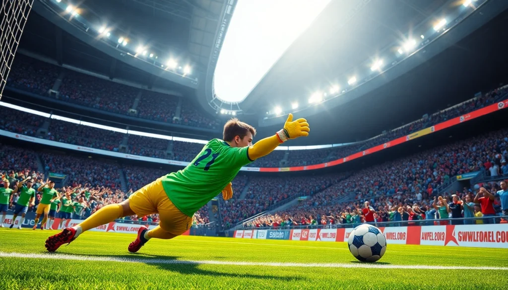 ทักษะของผู้รักษาประตูในการรับบอลในเกมที่เข้มข้น บ้านผลบอลพรุ่งนี้