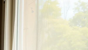 Myggenet giving effective protection against insects in a bright interior setting.