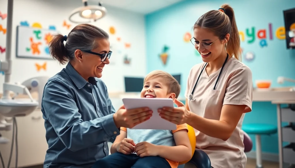 Visit a Hawthorn orthodontist for children in a welcoming dental office surrounded by friendly staff.