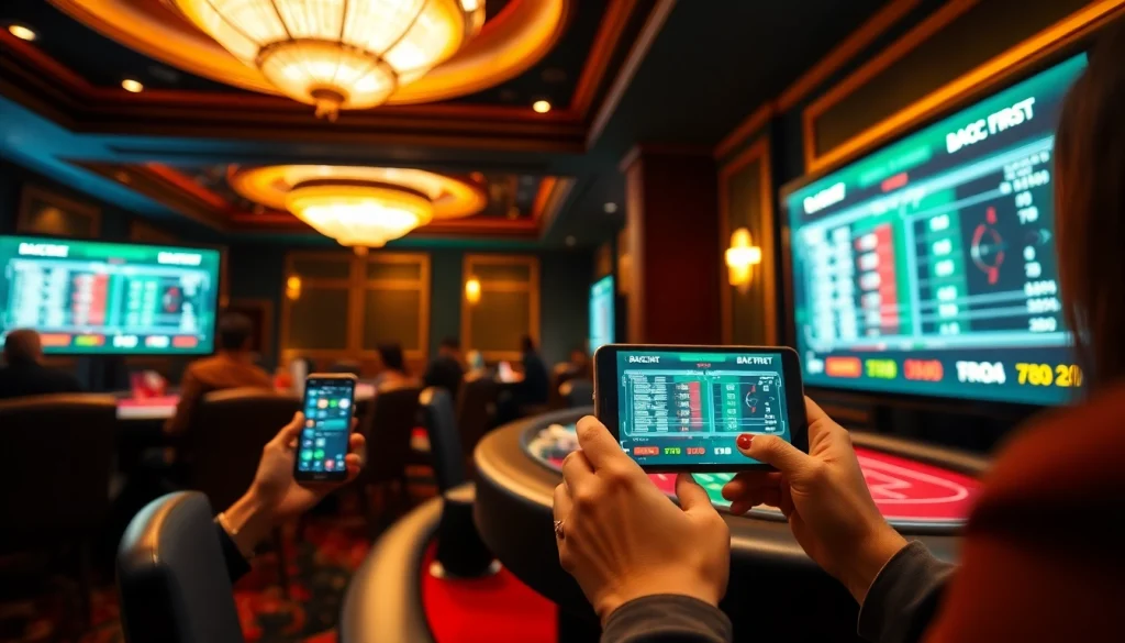 라이브 게임에 몰입한 플레이어를 강조하는 고급 바카라사이트의 매력적인 장면.