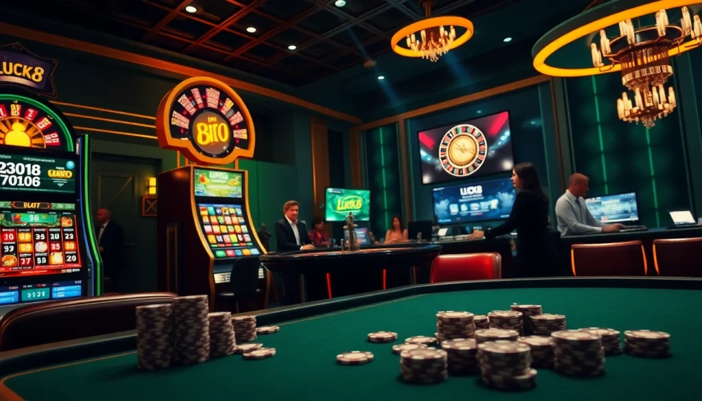 LUCK8 players enjoy the exciting atmosphere of a professional online casino experience with live dealers.